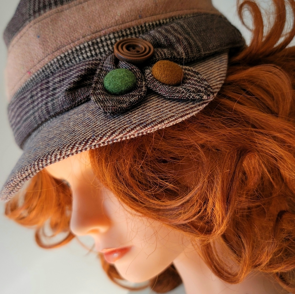 D&Y Plaid Cadet Hat Elastafit